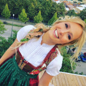 Angela Finger-Erben sexy dirndl