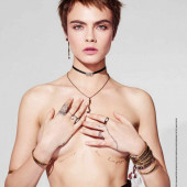 Cara Delevingne topless