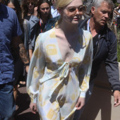 Elle Fanning braless