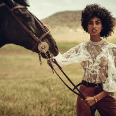 Imaan Hammam braless