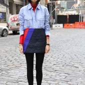 Leandra Medine pantyhose