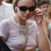 Lily-Rose Depp nipples