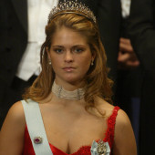 Princess Madeleine of Sweden dekollete