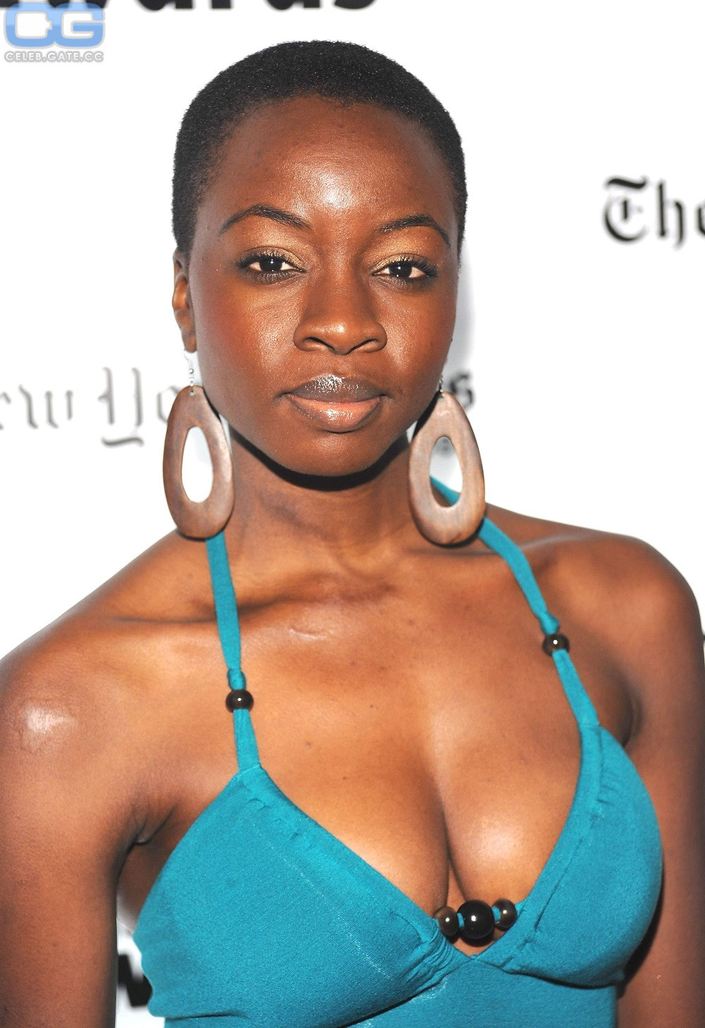 Danai Gurira cleavage