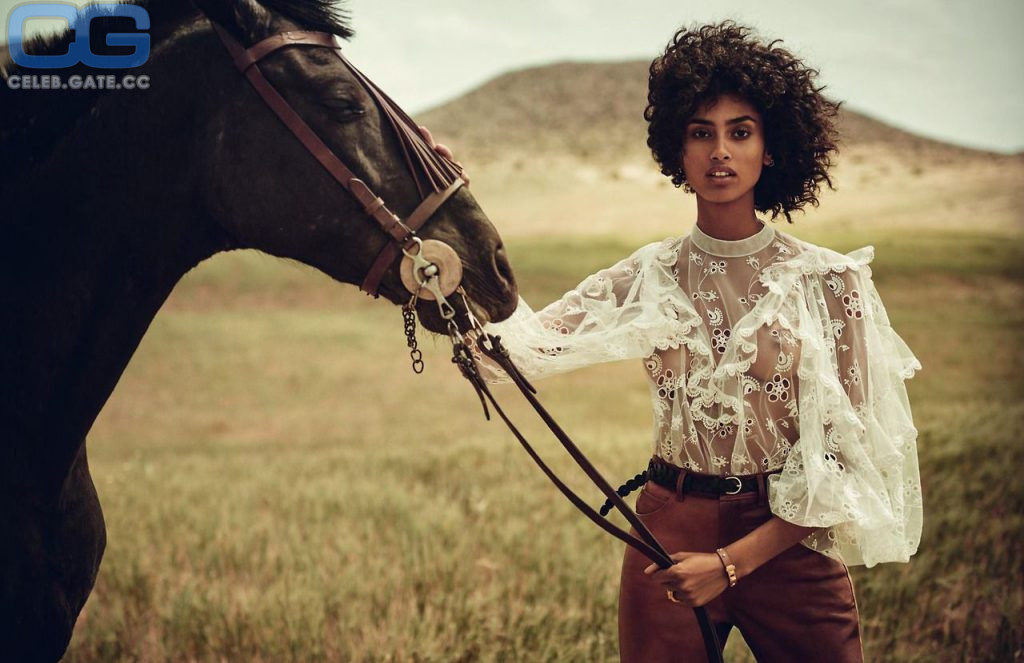 Imaan Hammam braless