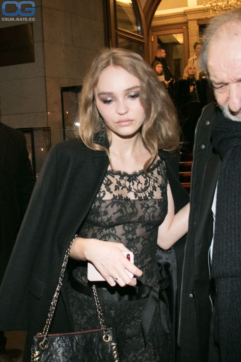 Lily-Rose Depp see through