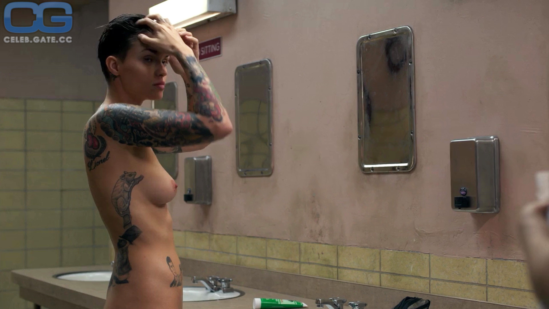 Ruby Rose topless